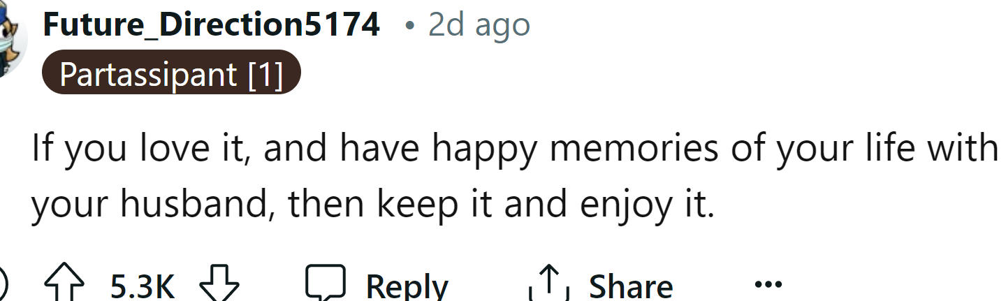 One Redditor said she should do what she wants