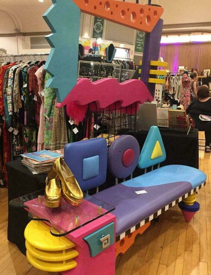 "The 80s Memphis-Style Zooble Couch"