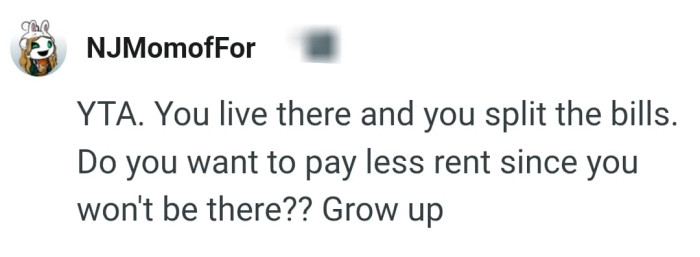 The bills has already been split