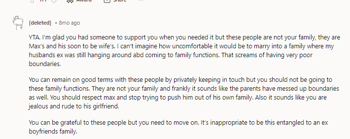 Poor Max. I Imagine He Was Extremely Uncomfortable with All of This. His High School Ex Basically Commandeered His Family.