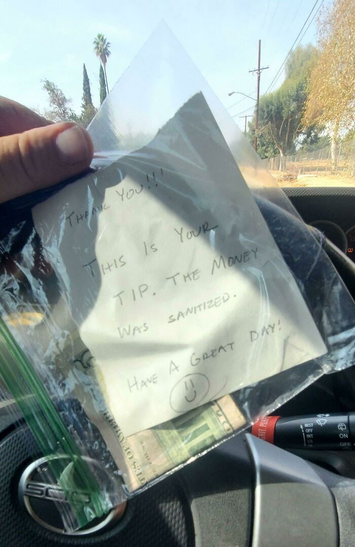 31. Great customers. The delivery guy deserved it, too.