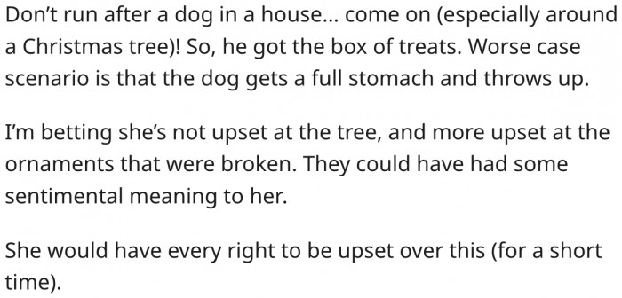 14. Her boyfriend's mother has every right to be upset about her reckless behavior.