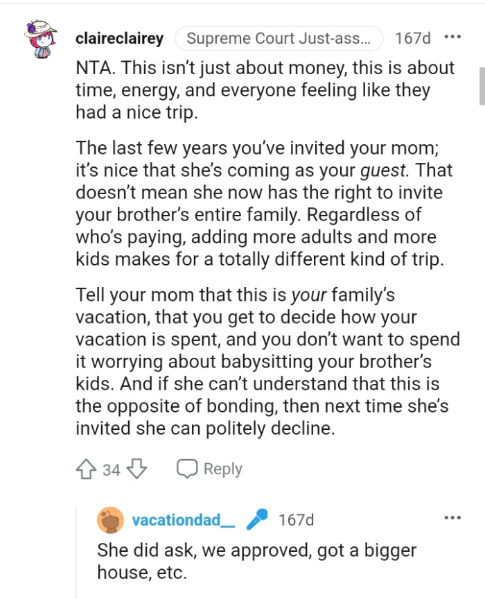 This is a family vacation