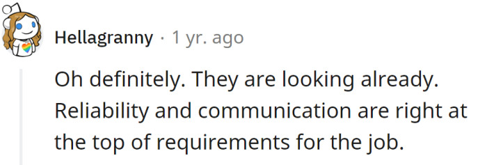 Another Redditor said they must be looking already