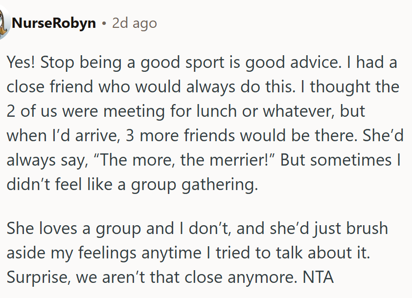 Some people don't like group gatherings