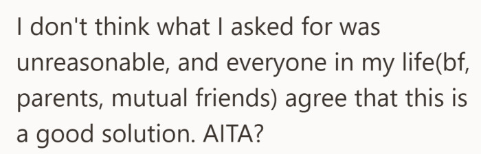 With opinions split in real life, she asks if she crossed a line.