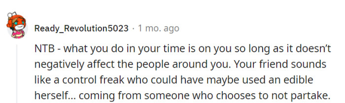 Personal choices are fine unless they harm others.