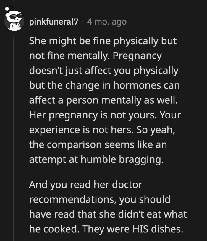 The struggle could have been more than what OP sees on the surface level