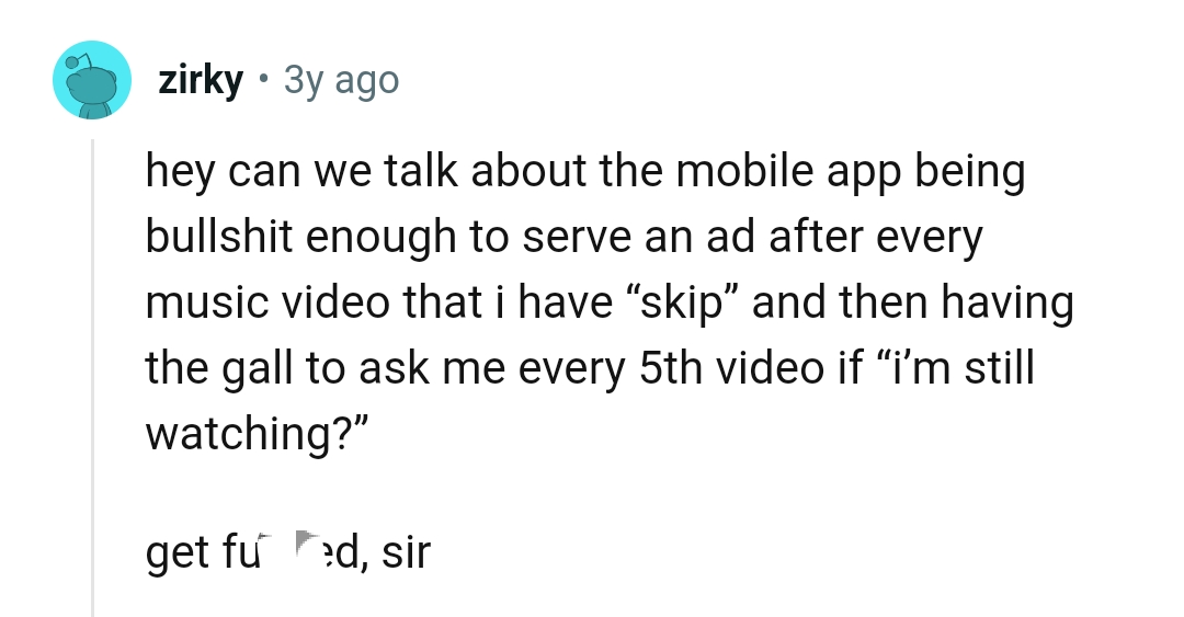 The mobile app is a whole different story