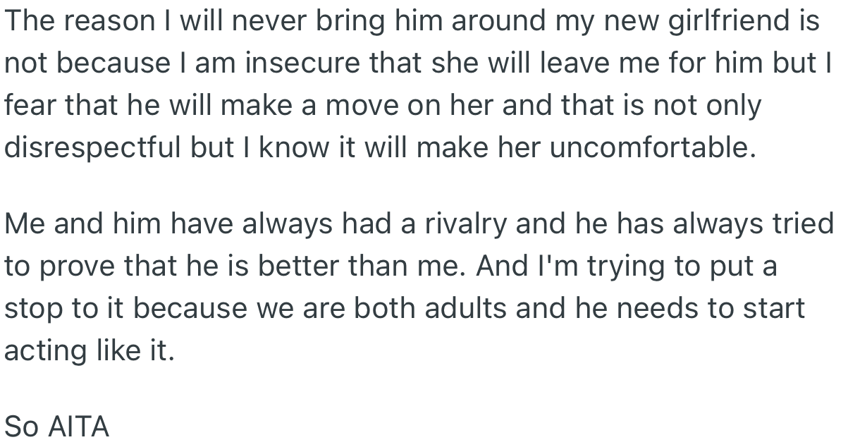 According to OP, There Seems to Be a Silent Rivalry Between Both of Them, and OP Has Decided to Put a Stop to It