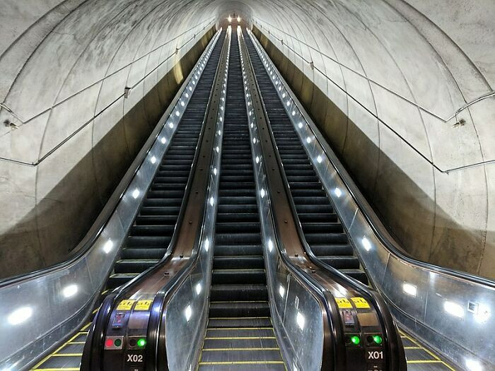 21. The Escalators At The Wheaton Metro Station In Maryland Are The Longest Single Span Escalators In The Western Hemisphere At 230 Feet. I'm Surprised No Action Movie Fight Scenes Have Been Filmed Here