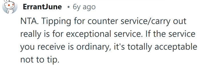 It's totally acceptable not to tip if the service wasn't amazing.