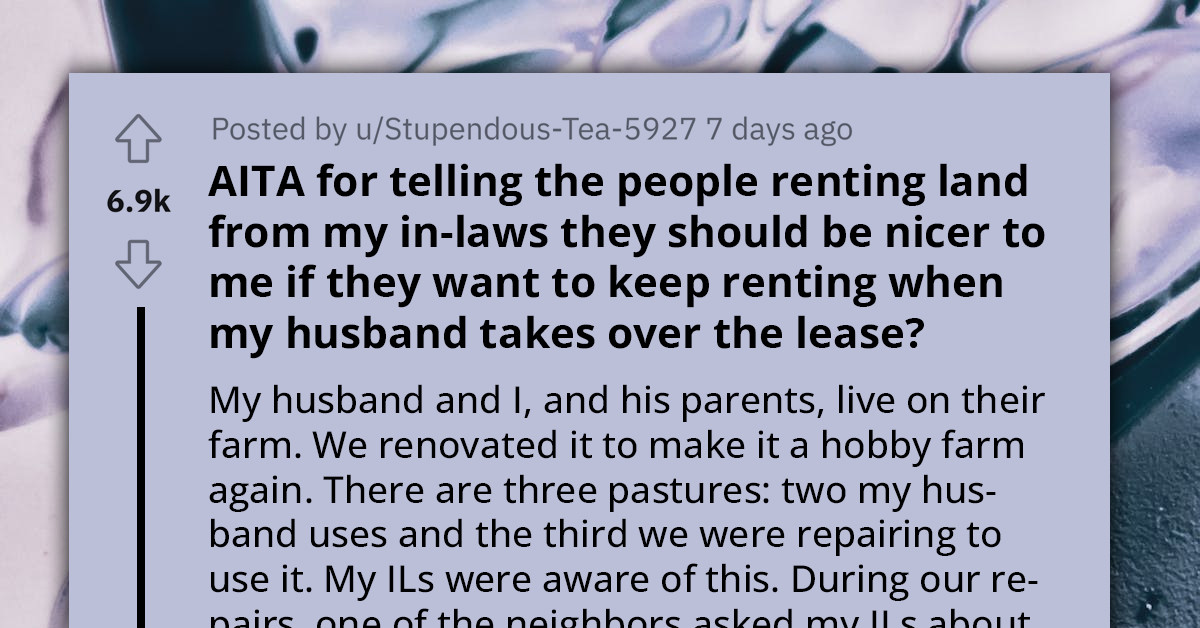 Woman Warns Tenants That Good Relations Could Be Key When Husband Assumes Lease Control