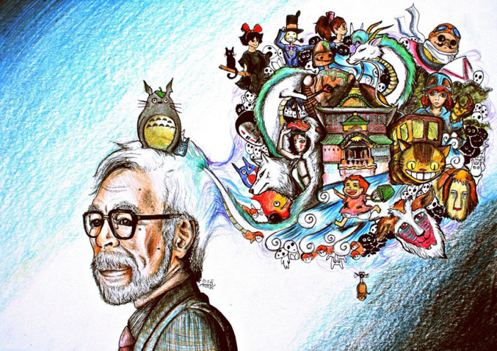 43. Hayao Miyazaki By Aadavy