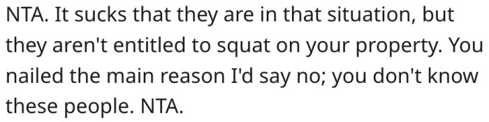 8. They are not entitled to her property.