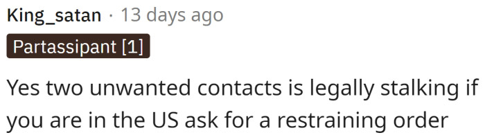 One Redditor responded: