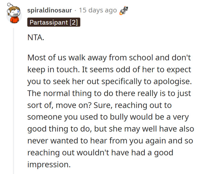 Maybe it would’ve been nice if OP had reached out, but it’s pretty common not to contact them since it could be interpreted negatively.