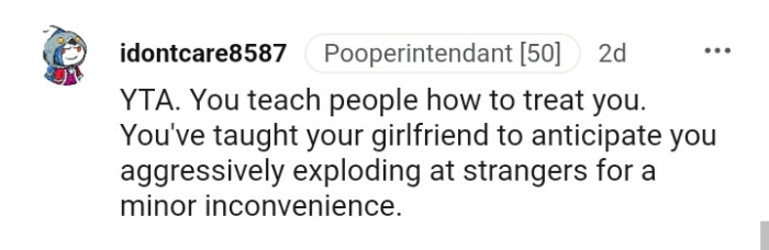 You teach people how to treat you