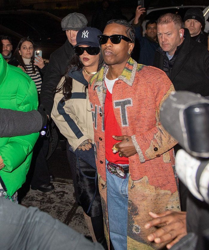 Rihanna appears in candid incident footage, reacting after a door hits her