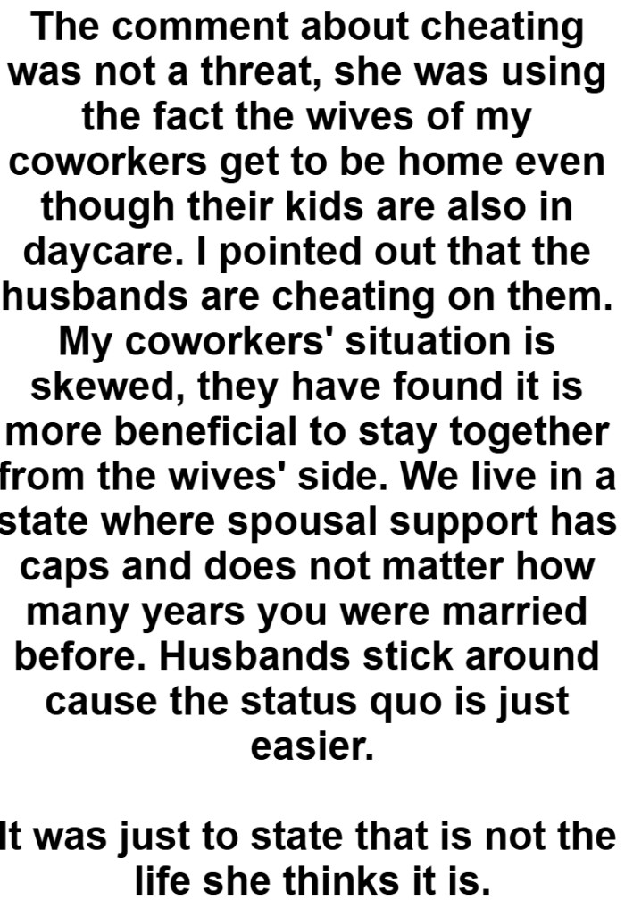 He clarifies a bit about what he meant with the cheating comment and how he intended for it to be portrayed.