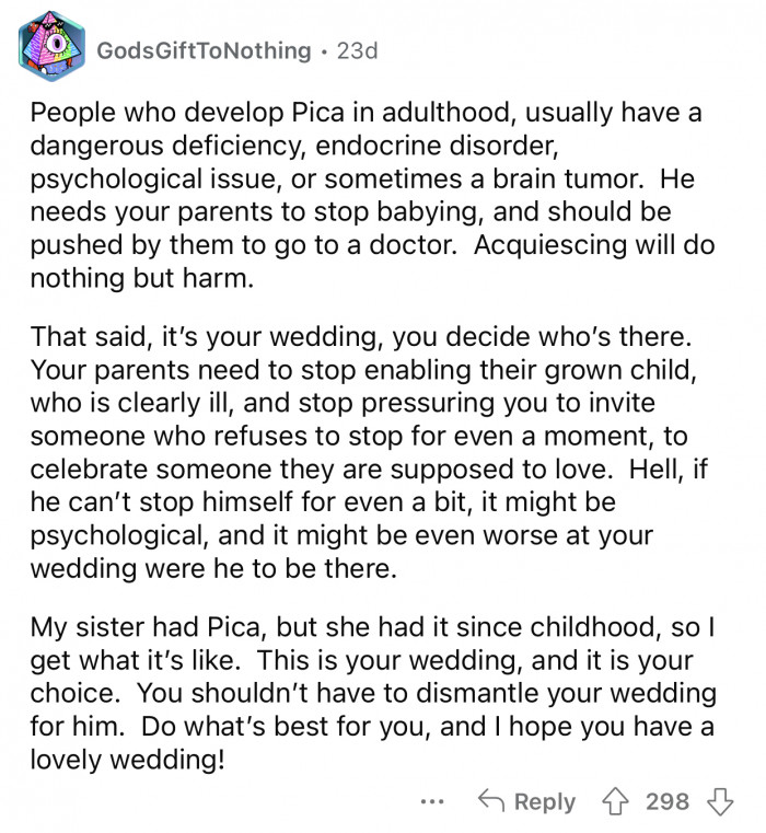 It's OP's wedding, and he can choose who gets to come.