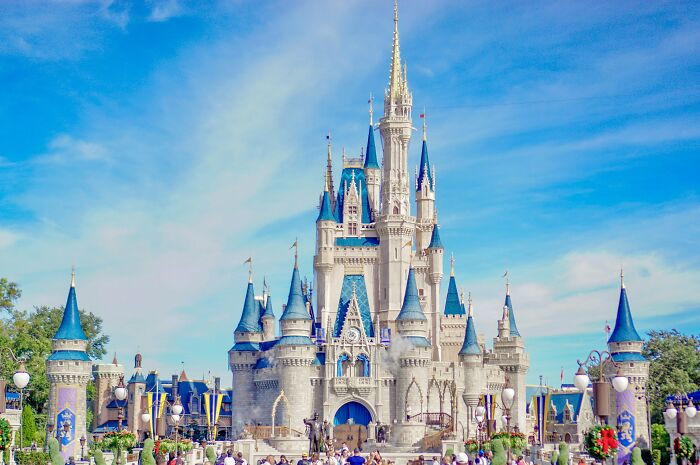 It would take 51 Disneylands stacked side by side to match the total area of Disney World.