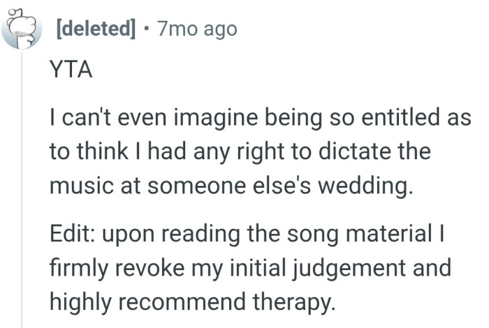 This Redditor had to revoke their verdict as soon as they found out