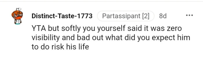 What did you expect him to do?