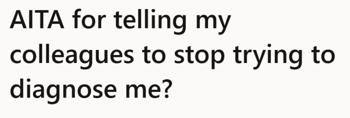 A casual moment between coworkers takes an unexpected turn into territory that feels a bit too close.