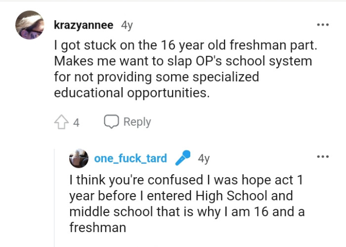 The OP's school system