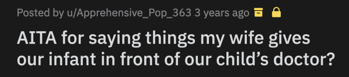 They argued, but OP fed their daughter formula anyway. OP had to take action during their next doctor's visit.