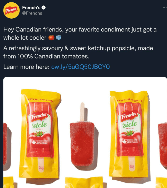 14. Ketchup Popsicles