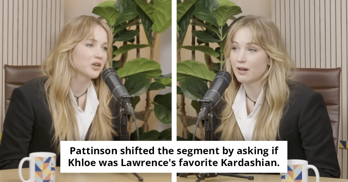 Jennifer Lawrence addresses her shocking remarks regarding Kourtney Kardashian's actions.