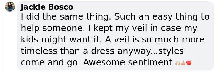 Veils are great to pass on, too!