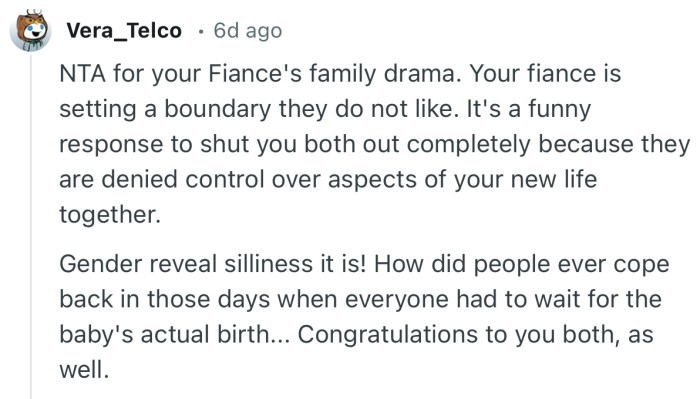 “NTA for your Fiance's family drama. Your fiance is setting a boundary they do not like.”