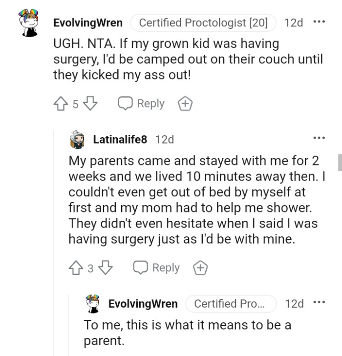 What this Redditor would do if their child had surgery