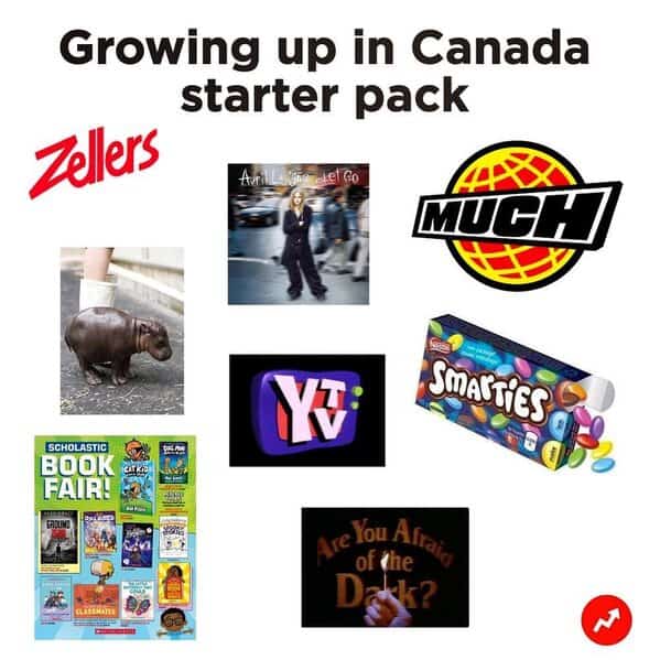 Growing up in Canada starter pack