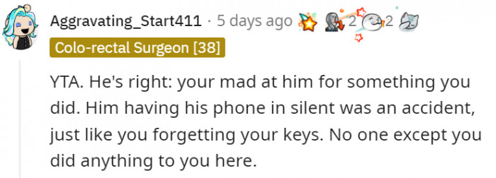 1. This person thinks that everything that happened to OP is on her and only on her