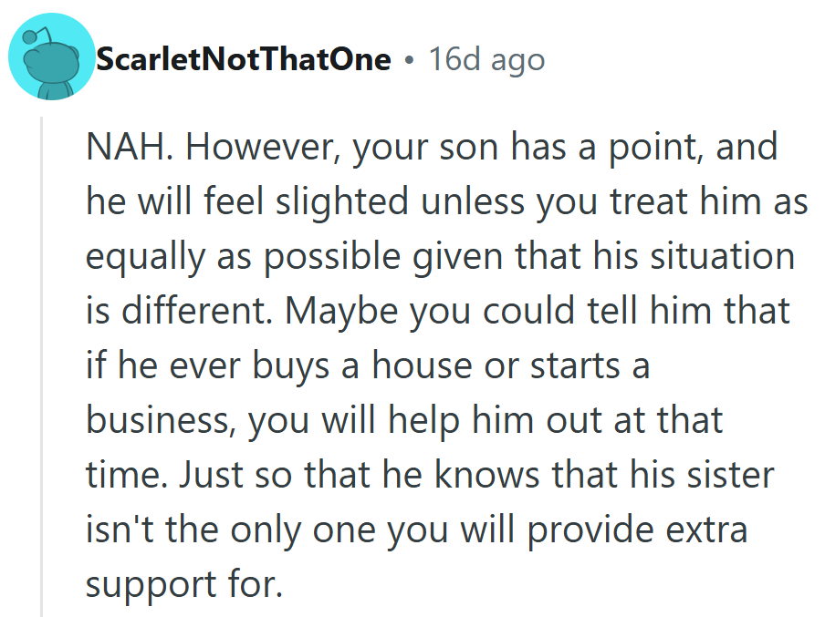 A thoughtful take that balances empathy with timing: fairness can be a future promise.