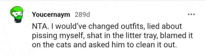 What this Redditor would have done instead