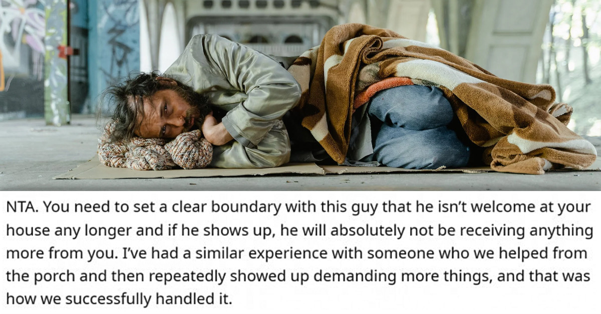 Homeless Guy Keeps Coming To Family For Food But Is Eventually Denied, Causing A Huge Fuss
