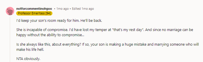 I Seriously Hope She Understands That You Don’t Get Rest Days for a Long Time If She Ever Has Kids.