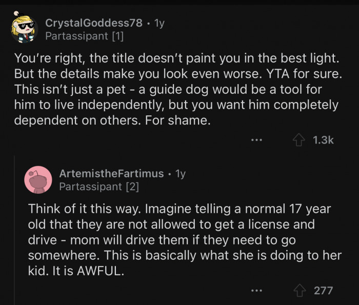 The title looked bad, but the contents of the post make Op look even worse.