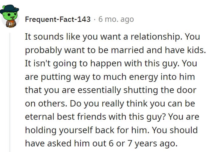 Gourmet romance from him? It's like ordering sushi at a hotdog stand.