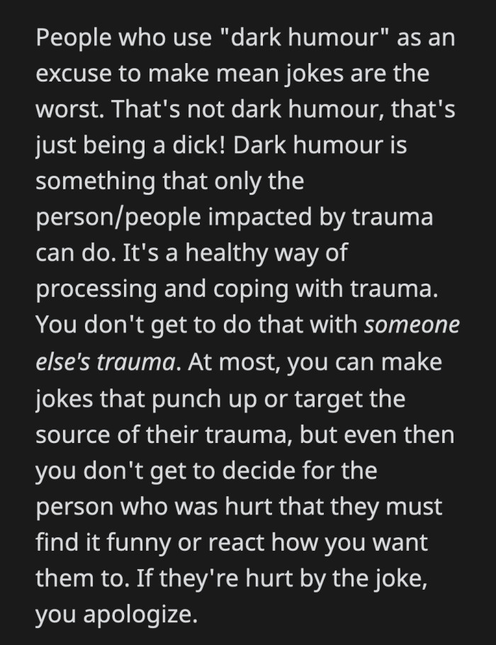 Although their parents rushing to the sister's rescue when she was the one who inflicted pain doesn't bode well.