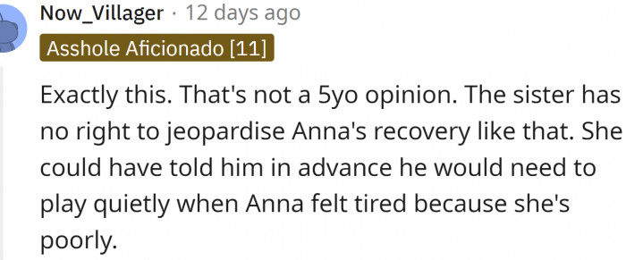 Not an opinion of a 5 y.o.