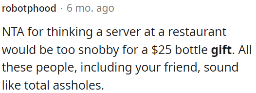 Many people, including OP's friend, seem unkind.