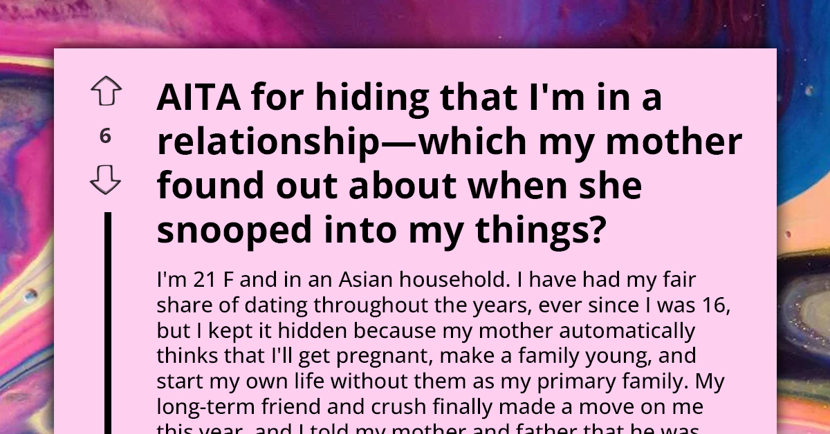 Girl's Strict Mom Finds Out She's Dating By Snooping Through Her Thing And Now She "Disowns" Her