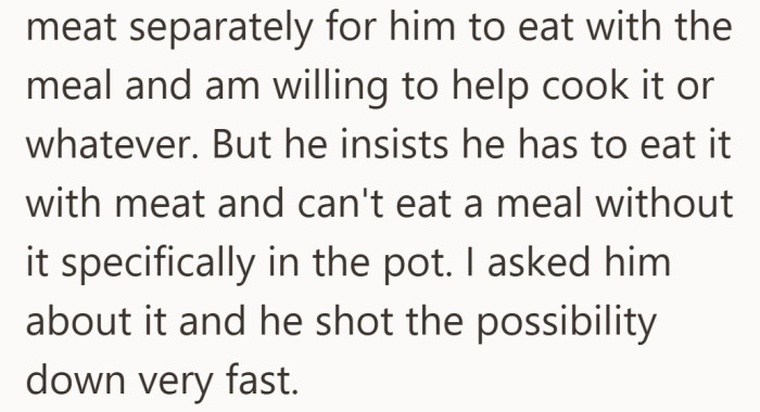 It is less about the meat now and more about how quickly the conversation gets shut down.