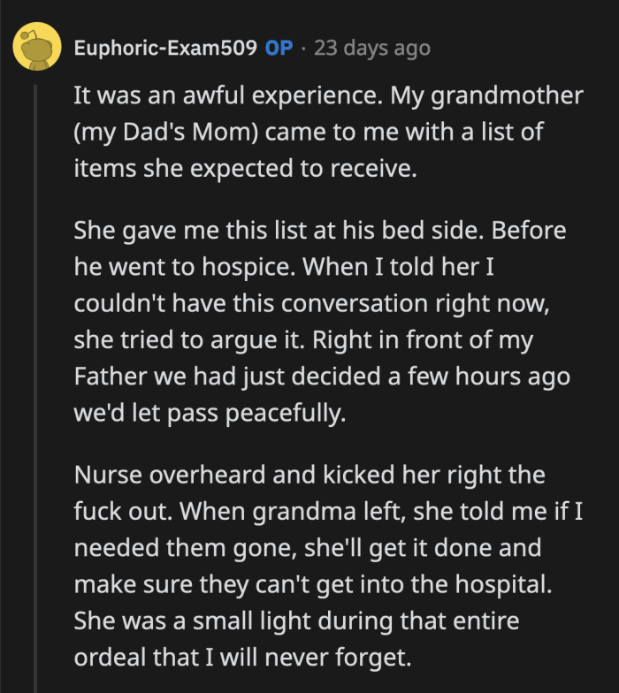 He made the right decision. It's best to maintain a considerable distance from a family like his.